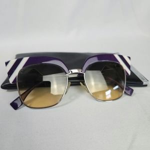 Fendi purple wave sunglasses